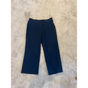 Ladies Haggar Cropped Pants NAVY SZ 8
